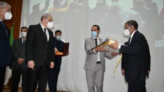 Visite du ministre de lenseignement superieur et de la recherche scientifique pr Abdelbaki BENZIANE a luniversite Abderrahman M 76 1