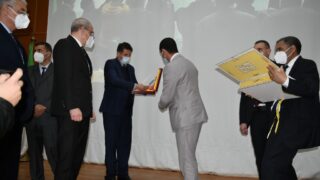 Visite du ministre de lenseignement superieur et de la recherche scientifique pr Abdelbaki BENZIANE a luniversite Abderrahman M 77 1