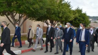 Visite du ministre de lenseignement superieur et de la recherche scientifique pr Abdelbaki BENZIANE a luniversite Abderrahman M 87 1