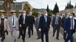 Visite du ministre de lenseignement superieur et de la recherche scientifique pr Abdelbaki BENZIANE a luniversite Abderrahman M 88 1