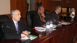 Conférence présentée par Mr Abdelkader MESSAHL Ministre délégué chargé des affaires maghrébines 1 conference de abdelkader messahel 15 03 2009 01