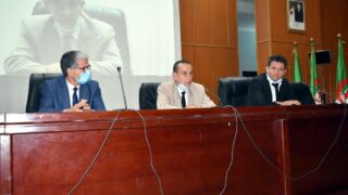 Ceremonie remerciement comite organisation visite du MESRS 2 fevrier 2021 Universite Bejaia 03