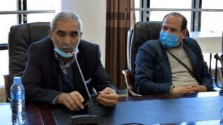 Installation du Professeur AOUDIA Sofiane, nouveau Doyen de la Faculté des Sciences Exactes 37 de gauche à droite: Pr Sadeddine Abdelhamid, vice recteur du développement, de la prospective et de l’orientation, Pr BEY Said, Vice recteur de la Formation Supérieure du Premier et Deuxième Cycles, la Formation Continue et les Diplômes, et la Formation Supérieure de Graduation