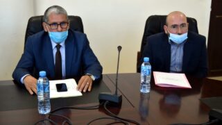 Installation du Professeur AOUDIA Sofiane, nouveau Doyen de la Faculté des Sciences Exactes 9 Pr AOUDIA Sofiane, doyen de la faculté des sciences exactes, en compagnie du BOUKERROU Mouloud, SG de l'université de Bejaia