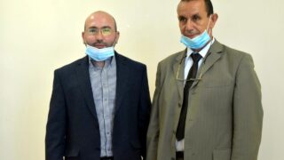 Installation du Professeur AOUDIA Sofiane, nouveau Doyen de la Faculté des Sciences Exactes 3 Pr AOUDIA Sofiane, doyen de la faculté des sciences exactes, en compagnie du Pr BOUDA Ahmed, recteur de l'université de Bejaia