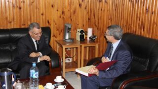 Ceremonie de signature de convention de partenariat de mobilite entre Universite Abderrahmane MIRA Bejaia et Universite–Guelma 03