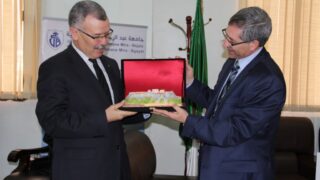 Ceremonie de signature de convention de partenariat de mobilite entre Universite Abderrahmane MIRA Bejaia et Universite–Guelma 35