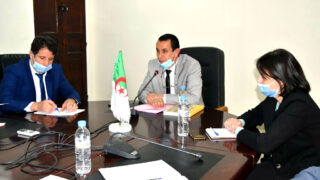 Installation du Dr BELHOUCINE Mounia en qualite de vice recteur charge des relations exterieures universite Bejaia 11 03 2021 4