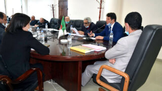 Installation du Dr BELHOUCINE Mounia en qualite de vice recteur charge des relations exterieures universite Bejaia 11 03 2021 7