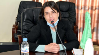 Installation du Dr BELHOUCINE Mounia en qualite de vice recteur charge des relations exterieures universite Bejaia 11 03 2021 8