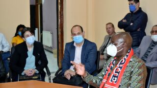 Visite de travail de son Excellence lAmbassadeur du Mozambique en Algerie M CARVALHO MUARIA a luniversite de Bejaia le 16 04 20 15