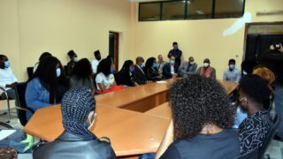 Visite de travail de son Excellence lAmbassadeur du Mozambique en Algerie M CARVALHO MUARIA a luniversite de Bejaia le 16 04 20 18
