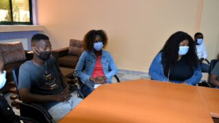 Visite de travail de son Excellence lAmbassadeur du Mozambique en Algerie M CARVALHO MUARIA a luniversite de Bejaia le 16 04 20 20