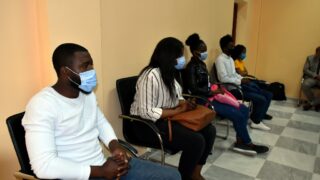 Visite de travail de son Excellence lAmbassadeur du Mozambique en Algerie M CARVALHO MUARIA a luniversite de Bejaia le 16 04 20 21