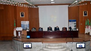 Ceremonie d installatio officielle du Pr BENAICHE Abdelkrim nouveau Recteur de l universite Abderrahmane MIRA de Bejaia le mar
