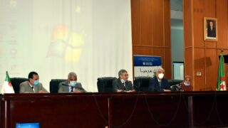 Ceremonie d installatio officielle du Pr BENAICHE Abdelkrim nouveau Recteur de l universite Abderrahmane MIRA de Bejaia le mar 05