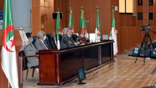 Ceremonie d installatio officielle du Pr BENAICHE Abdelkrim nouveau Recteur de l universite Abderrahmane MIRA de Bejaia le mar 36