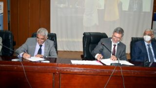 Ceremonie d installatio officielle du Pr BENAICHE Abdelkrim nouveau Recteur de l universite Abderrahmane MIRA de Bejaia le mar 49