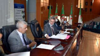 Ceremonie d installatio officielle du Pr BENAICHE Abdelkrim nouveau Recteur de l universite Abderrahmane MIRA de Bejaia le mar 59