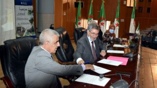 Ceremonie d installatio officielle du Pr BENAICHE Abdelkrim nouveau Recteur de l universite Abderrahmane MIRA de Bejaia le mar 62