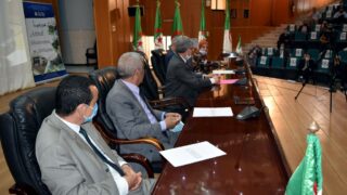 Ceremonie d installatio officielle du Pr BENAICHE Abdelkrim nouveau Recteur de l universite Abderrahmane MIRA de Bejaia le mar 63