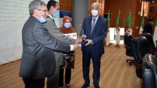 Ceremonie d installatio officielle du Pr BENAICHE Abdelkrim nouveau Recteur de l universite Abderrahmane MIRA de Bejaia le mar 65