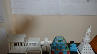 Affichage des travaux des etudiantseL1 du departement darchitecture le 1 fevrier 2022 07