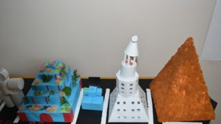 Affichage des travaux des etudiantseL1 du departement darchitecture le 1 fevrier 2022 08