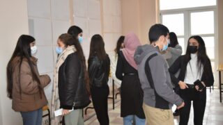 Affichage des travaux des etudiantseL1 du departement darchitecture le 1 fevrier 2022 100