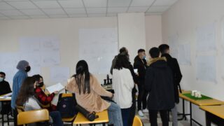 Affichage des travaux des etudiantseL1 du departement darchitecture le 1 fevrier 2022 121