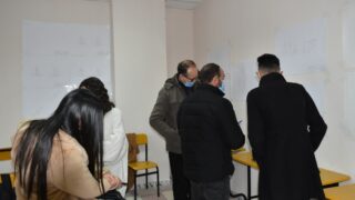 Affichage des travaux des etudiantseL1 du departement darchitecture le 1 fevrier 2022 123