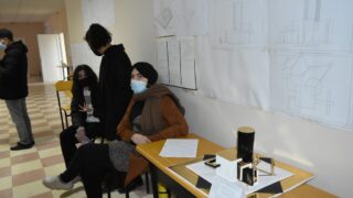 Affichage des travaux des etudiantseL1 du departement darchitecture le 1 fevrier 2022 126