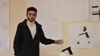 Affichage des travaux des etudiantseL1 du departement darchitecture le 1 fevrier 2022 149