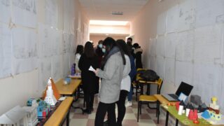 Affichage des travaux des etudiantseL1 du departement darchitecture le 1 fevrier 2022 15