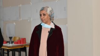 Affichage des travaux des etudiantseL1 du departement darchitecture le 1 fevrier 2022 56