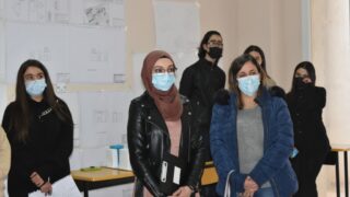 Affichage des travaux des etudiantseL1 du departement darchitecture le 1 fevrier 2022 62