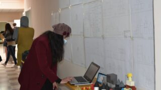 Affichage des travaux des etudiantseL1 du departement darchitecture le 1 fevrier 2022 66