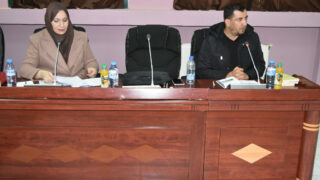 Debat journalistes departement arabe fac lettres 22 Mars 2022 Universite Bejaia 03