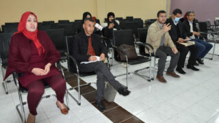 Debat journalistes departement arabe fac lettres 22 Mars 2022 Universite Bejaia 06