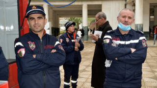 Operation simulation dun tremblement de terre Protection civile30 Mars 2022 Universite Bejaia 101