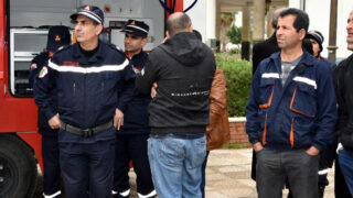 Operation simulation dun tremblement de terre Protection civile30 Mars 2022 Universite Bejaia 112