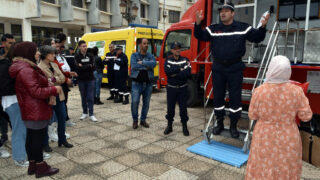 Operation simulation dun tremblement de terre Protection civile30 Mars 2022 Universite Bejaia 113