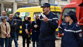 Operation simulation dun tremblement de terre Protection civile30 Mars 2022 Universite Bejaia 16
