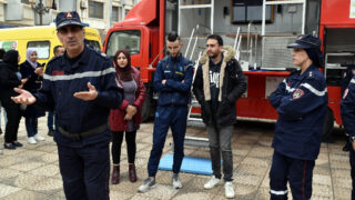 Operation simulation dun tremblement de terre Protection civile30 Mars 2022 Universite Bejaia 52