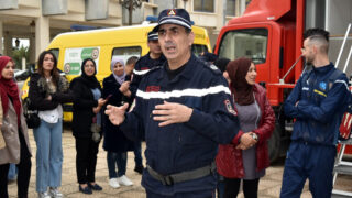 Operation simulation dun tremblement de terre Protection civile30 Mars 2022 Universite Bejaia 54