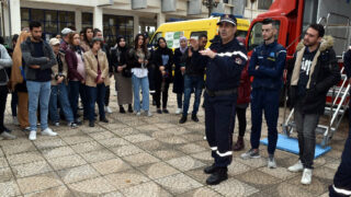 Operation simulation dun tremblement de terre Protection civile30 Mars 2022 Universite Bejaia 60