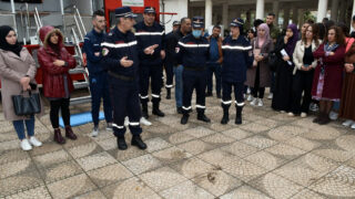 Operation simulation dun tremblement de terre Protection civile30 Mars 2022 Universite Bejaia 63