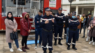 Operation simulation dun tremblement de terre Protection civile30 Mars 2022 Universite Bejaia 66