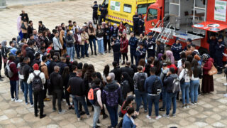 Operation simulation dun tremblement de terre Protection civile30 Mars 2022 Universite Bejaia 69