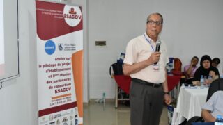 la 8 ème réunion des partenaires du consortium ESAGOV. 58 lancement de latelier sur le pilotage du projet d etablissement et la 8eme reunion des partenaires du consortium ESAGOV du 07 a 56